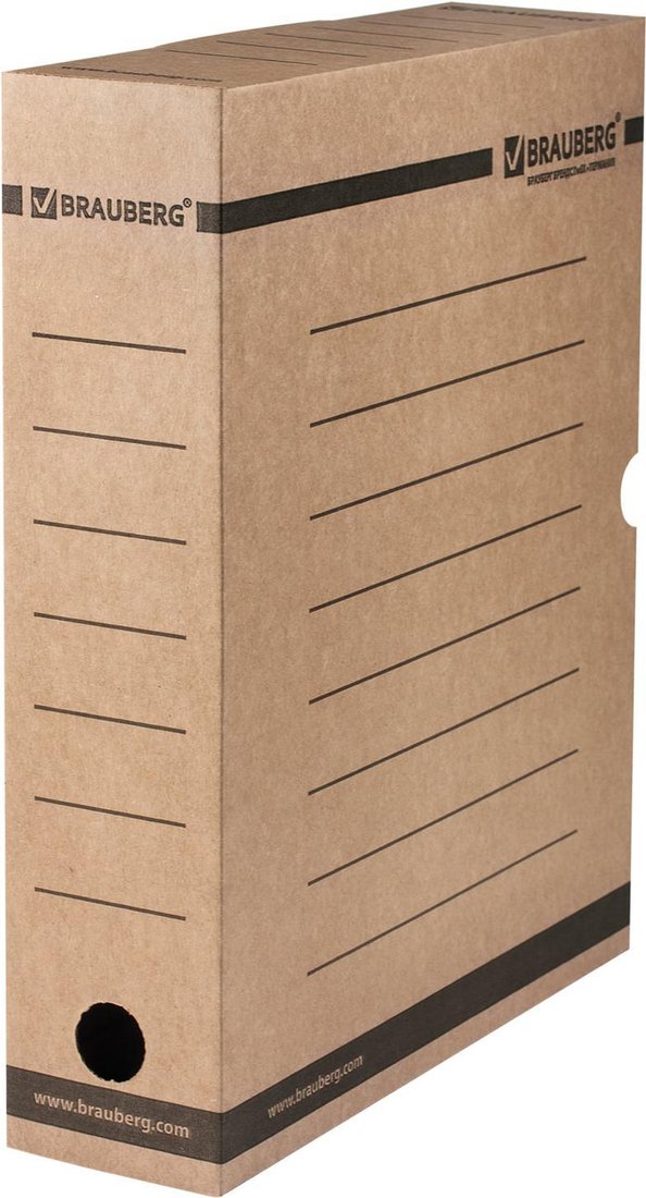 

Коробка архивная BRAUBERG 126509 (коричневый)