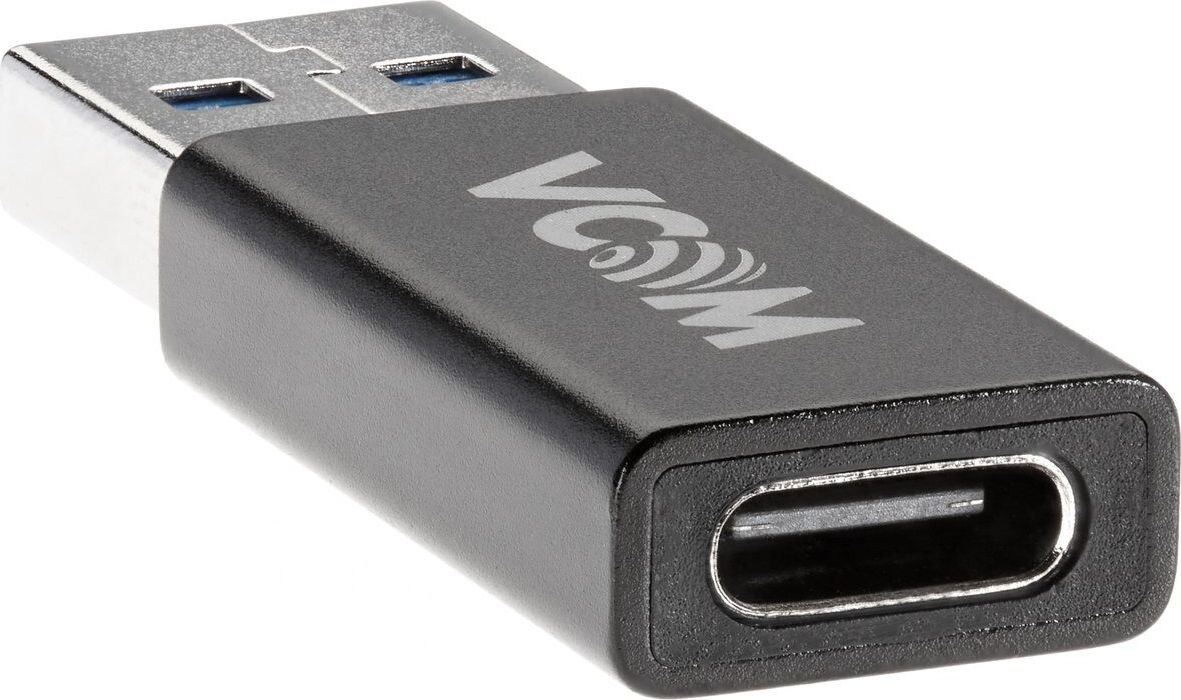 Адаптер VCOM CA436M USB Type-C - USB Type-A (0.03 м, черный)
