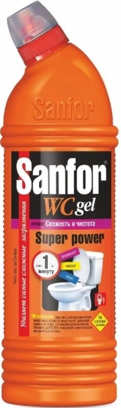 

Средство для унитаза Sanfor WC Gel Super Power 750 г