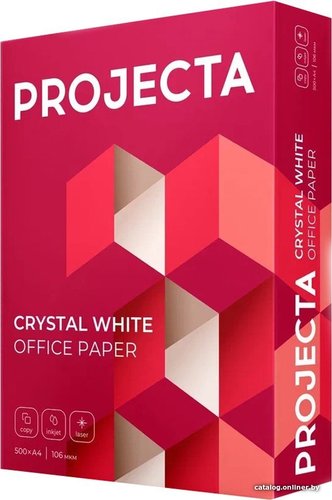 Офисная бумага Projecta A4, 80 г/м2, 500 л, класс A