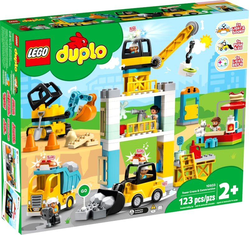 

Конструктор LEGO Duplo 10933 Башенный кран на стройке