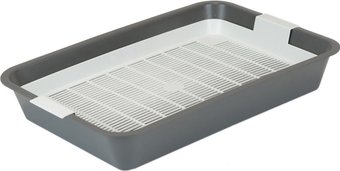 Туалет-лоток Дарэленд Первый с сеткой 2901сер (серый)