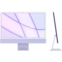 Моноблок Apple iMac M1 2021 24" (4 порта, 8/256, фиолетовый)