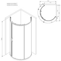 Душевой уголок AM.PM Like W83UG-333-095CG