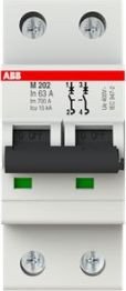 

Выключатель автоматический ABB M202-63 2P 63A Im=700A 15kA 2M 2CDA282799R0631