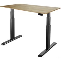 Стол для работы стоя ErgoSmart Ergo Desk Prime 1200x650x18 мм (дуб натуральный/черный)