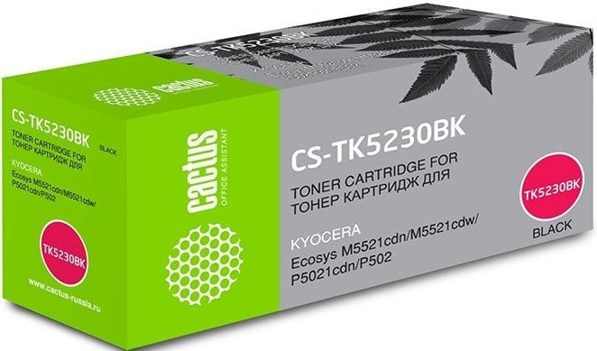 

Картридж CACTUS CS-TK5230BK (аналог Kyocera TK5230BK)