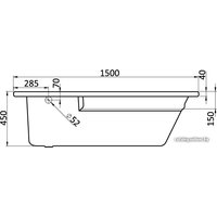 Ванна Santek Гоа 150x100 L (1WH112033)