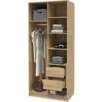 Шкаф-купе Интерлиния Концепт КТ-Ш2з (бетон портленд/дуб золотой)