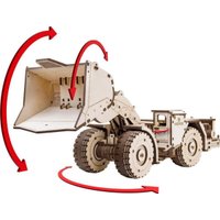 Сборная модель Eco-Wood-Art Погрузочно-доставочная машина МоАЗ-4075