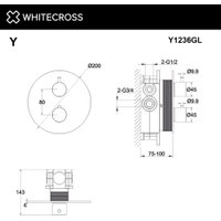 Смеситель Whitecross Y Y1236GL (золото)