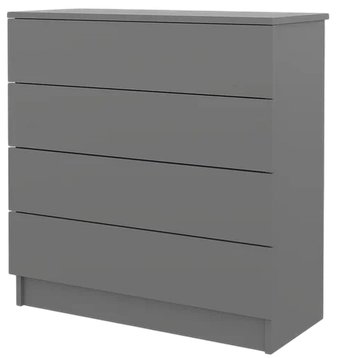 Комод Горизонт Нео 760 4 ящика (серый графит)