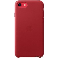 Чехол для телефона Apple Leather Case для iPhone SE 2020 (красный)