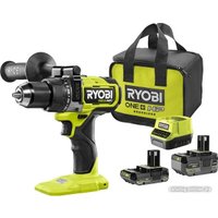 Ударная дрель-шуруповерт Ryobi RPD18X-242S 5133005283 (с 2-мя АКБ 2 Ач+4 Ач, сумка)