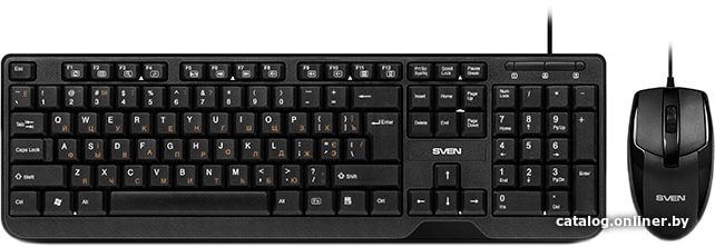 Офисный набор SVEN KB-S330C (черный)