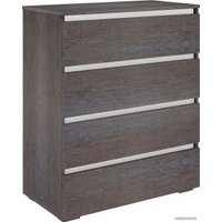 Комод Кортекс-мебель Бари 80 4ш (береза/береза/белый)