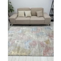 Ковер для жилой комнаты Radjab Carpet Амальфи Прямоугольник A4341A (1.6x2.3, Pink/White)