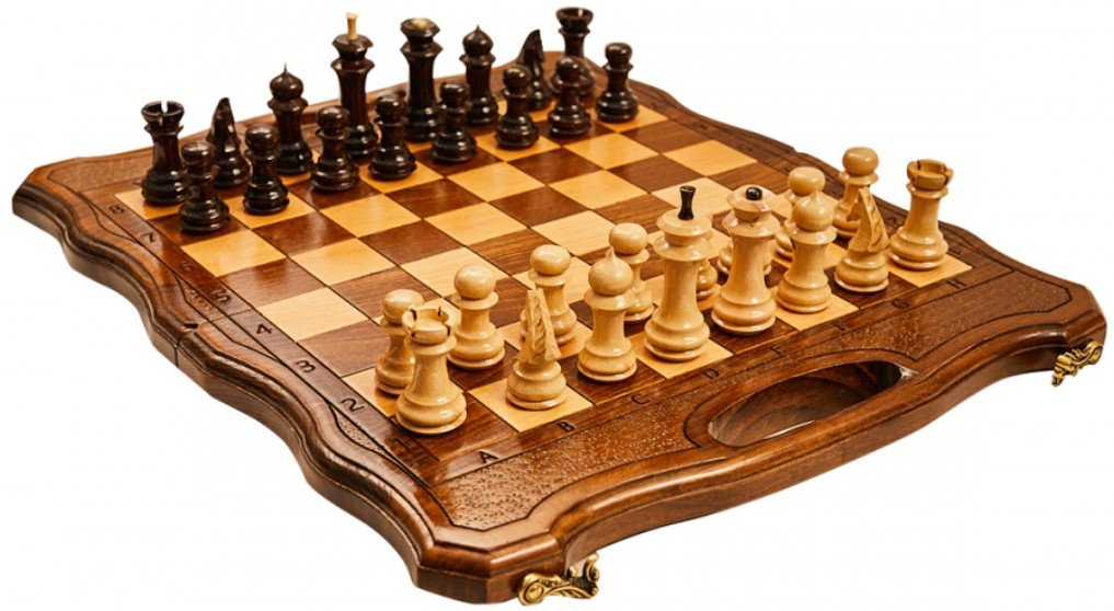 

Шахматы/шашки/нарды Haleyan Резные 40 с ручкой kh130-4