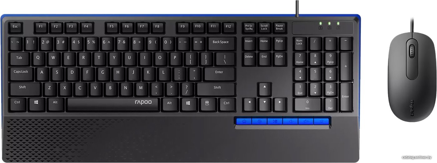 Офисный набор Rapoo NX2000 (черный)