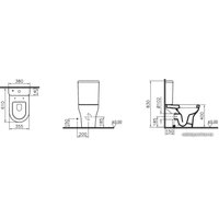 Унитаз напольный Vitra Zentrum 9824b003-7207