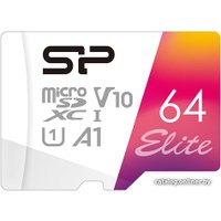 Карта памяти Silicon-Power Elite microSDXC SP064GBSTXBV1V20SP 64GB