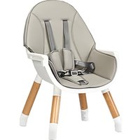 Высокий стульчик Solmax&Kids HW99643 (белый/серый)