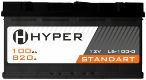Автомобильный аккумулятор Hyper Standard R+ (100 А·ч)