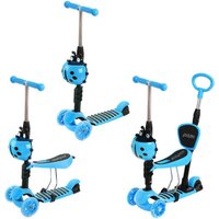 Трехколесный самокат Moby Kids Божья коровка 3 в 1 641408 (синий)