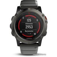 Умные часы Garmin Fenix 5X Sapphire 51mm (серый/черный) [010-01733-03]