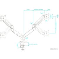 Кронштейн для монитора Onkron G200B