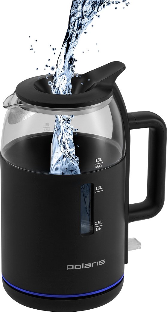 

Электрический чайник Polaris PWK 1545CGL Water Way Pro (черный)