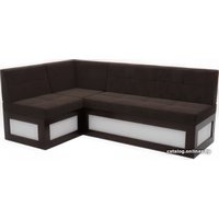 Угловой диван Мебель-АРС Нотис левый 207x82x132 (кордрой коричневый)