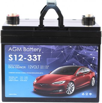 Автомобильный аккумулятор Kiper S12-33T (33 А·ч)
