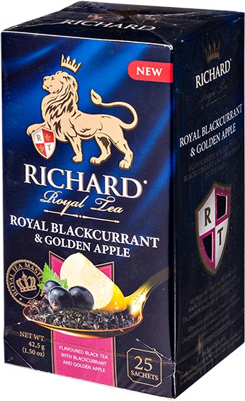 

Черный чай Richard Royal Blackcurrant & Golden Apple 25 шт