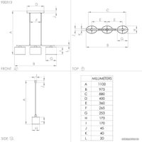 Подвесная люстра Eglo Castralvo 900313