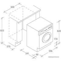 Стирально-сушильная машина Candy CBDO485TWME/1-S