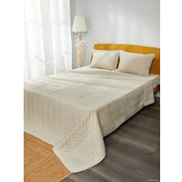 Набор текстиля для спальни Vip Camilla 240-260 (косичка, крем)