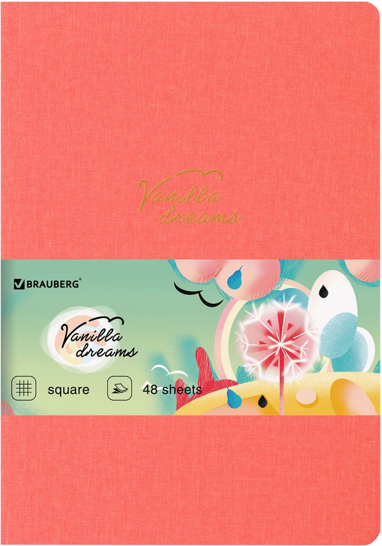 

Полуобщая тетрадь BRAUBERG Pastel 403870 (48л, клетка)