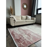 Ковер для жилой комнаты Balat Mensucat Antik 8482A 80x150 (Cream/L.Pink)