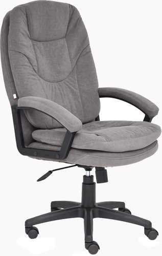 Офисное кресло TetChair Комфорт ЛТ (флок, серый)