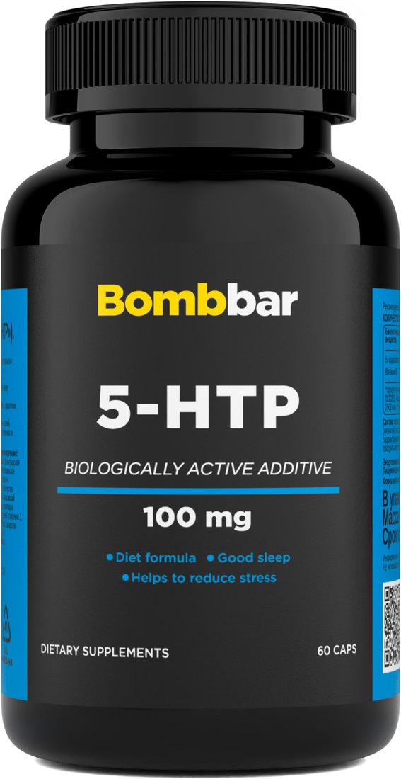 БАД Bombbar Pro - 5-HTP + В6 (60 капсул)