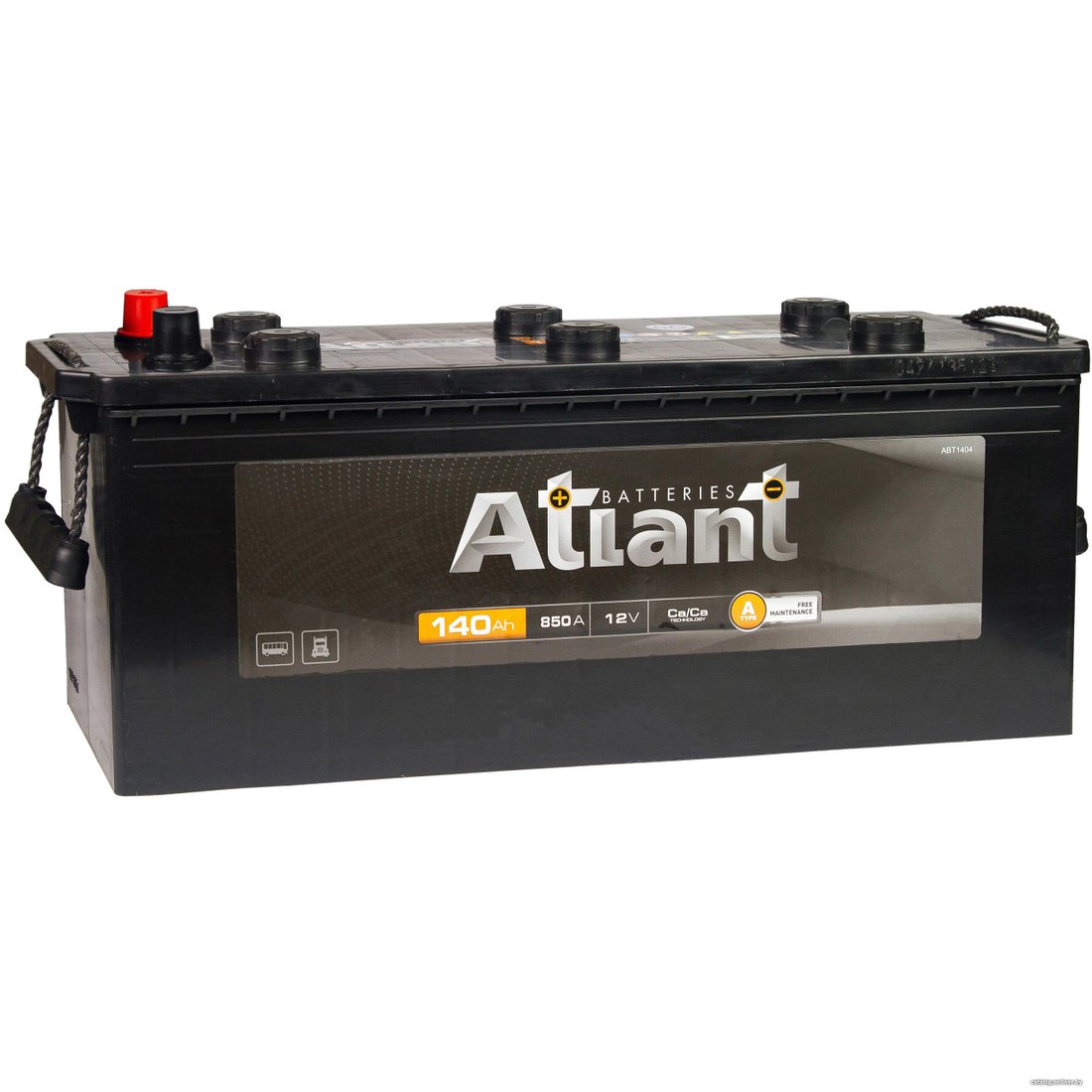 Автомобильный аккумулятор Atlant R+ (140 А·ч) черный