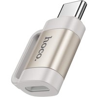 Адаптер Hoco UA31E USB Type-C - Lightning (серый)