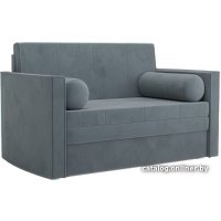 Диван Мебель-АРС Санта №2 (велюр серо-синий НВ-178 26)