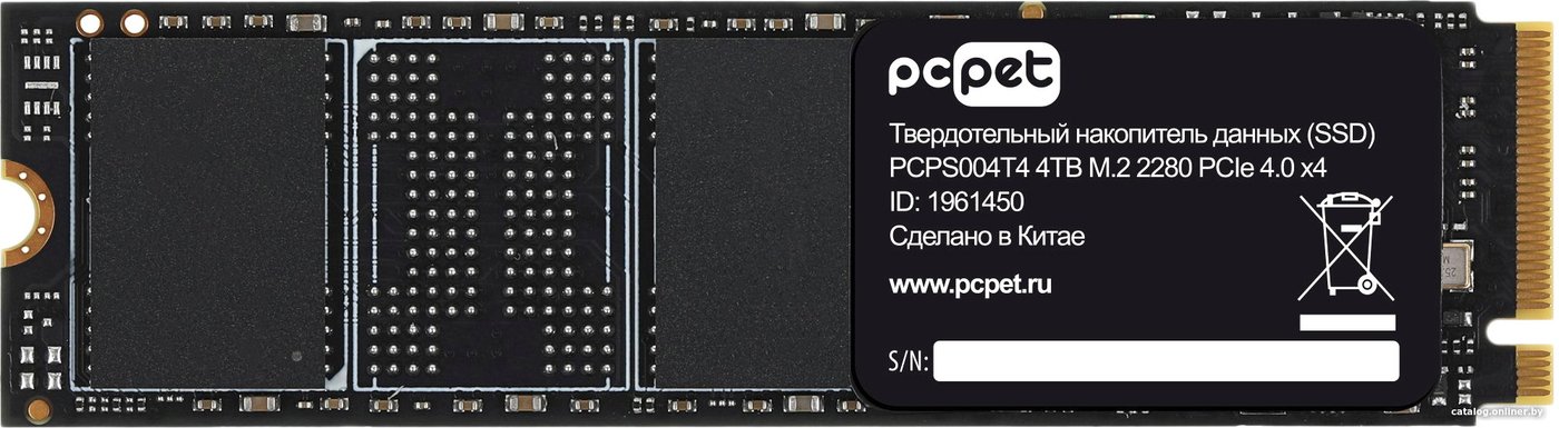 SSD PC Pet 4TB PCPS004T4