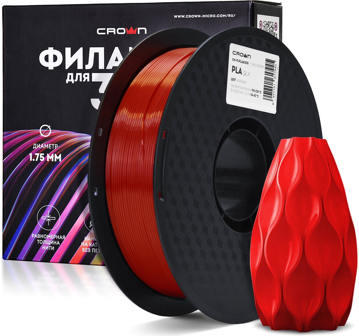 

Пластик CrownMicro CM-FILPLAS003R