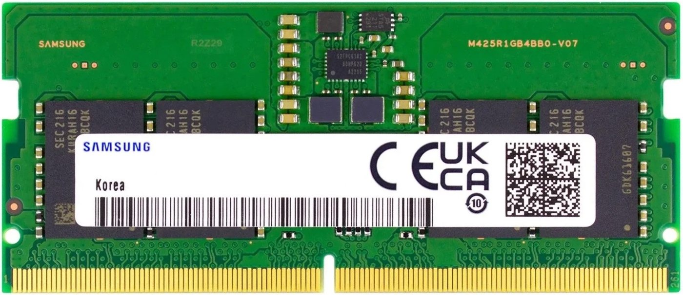 

Оперативная память Samsung 8ГБ DDR5 SODIMM 5600 МГц M425R1GB4BB0-CWMOD