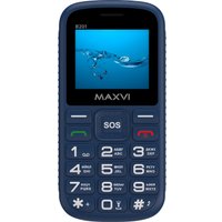 Кнопочный телефон Maxvi B201 (синий)