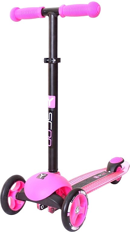 

Трехколесный самокат Y-Scoo RT Trio Diamond 120 (розовый)