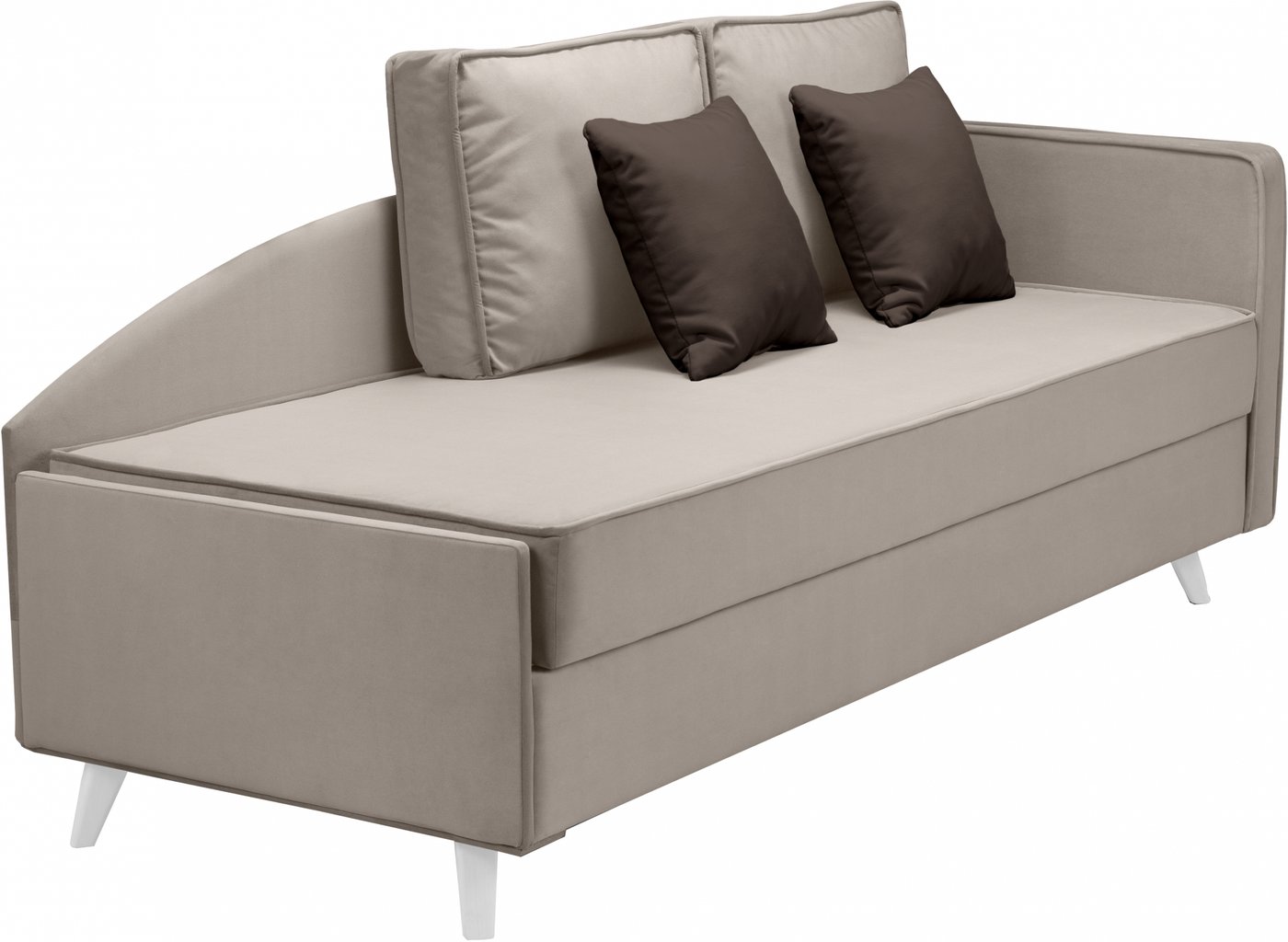 

Тахта Mio Tesoro Альфа 800 правая (Velutto 18/Velutto 24/белый)